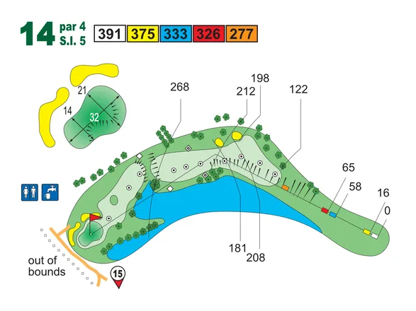 layout hole 14